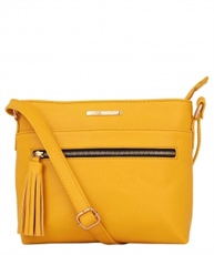 Lapis O Lupo Front Zip Women Sling Bag (yellow)