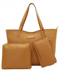 Lapis O Lupo Mustard Women Tote (Combo of 3)