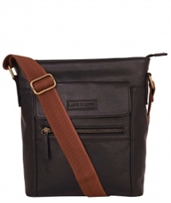 Lapis O Lupo Trendy Men Sling Bag (Black)