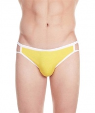 La Intimo Men`s Yellow Cotton Modal Spandex Good Boy Go Bad