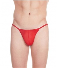 La Intimo Men`s Red Nylon Spandex Galaxy Bikini