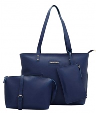 Lapis O Lupo Cutting Blue Women Tote (Combo of 3)