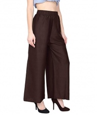  Women`s Rayon Palazzo Pant BROWN