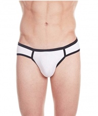 La Intimo Men`s White Cotton Spandex Archaic Brief