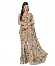 Shangrila Designer Georgette Saree With Blouse Piece (Kamini-9183_Multicolor_Free Size)