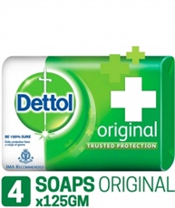 Dettol Original Soap, 125gm (Pack Of 4)