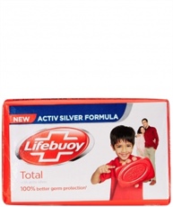 Lifebuoy Total Soap Bar, 125gm (Pack of 4)