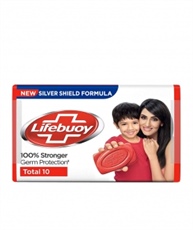 Lifebuoy Total 10 Soap, 125 gm (Pack of 5) with (Buy 4 Get 1 Free)