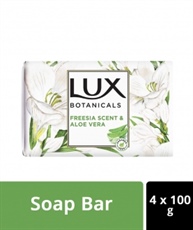 LUX Botanicals Freesia Scent & Aloe Vera Soap Bar 100 gm each (Buy 3 Get 1 Free)