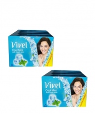 VIVEL cool mint soft skin soap 100 gm each pack,8 SOAP