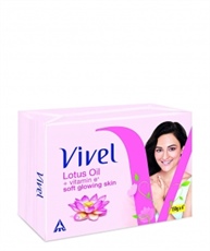 Vivel Lotus Oil Bathing Bar, 150gm (Pack of 4)