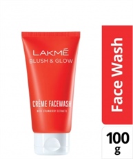 Lakme Strawberry Creme Face Wash, 100gm