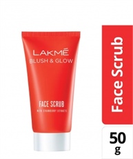 Lakme Blush & Glow Strawberry Face Scrub, 50gm