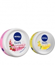 NIVEA Soft Light Moisturizer Berry Blossom With Vitamin E & Jojoba Oil, 100 ml and NIVEA Soft Light Moisturizer Tropical Fruit With Vitamin E & Jojoba Oil, 50 ml