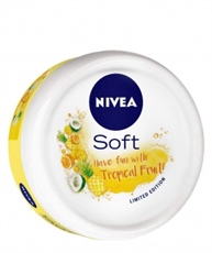 NIVEA Soft, Light Moisturising Cream, Tropical Fruit, 200ml