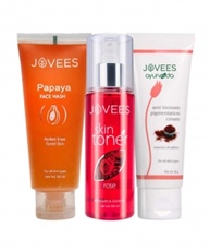 Jovees Anti Blemish Routine (Set of 3) Papaya Face Wash & Rose Toner and Anti Pigmentation Cream