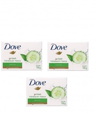 Dove Go Fresh Fresh Moisturizing Beauty Cream Bar 135gm (Pack of 3)