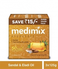 Medimix Ayurvedic Sandal Soap, 3x125gm