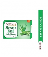 Patanjali Aloevera Kanti Body Cleanser Soap 100gm - Pack of 4