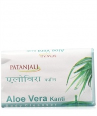 Patanjali Kanti Aloe Vera Body Cleanser Soap, 75gm (Pack of 12)