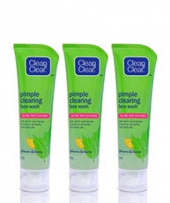 Clean & Clear Pimple Clearing Face Wash, 80g (Pack of 3)