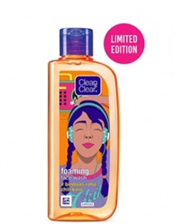 Clean & Clear Face Wash – “bindaas Raho, Chill Karo” (Foaming Facewash), Orange, 150 ml