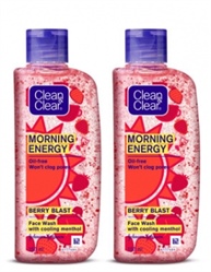 Clean & Clear Morning Energy Berry Blast, Red, 150 ml (Pack of 2)