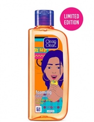 Clean & Clear Face Wash - khao, Piyo, Enjoy (Foaming Facewash), Orange, 150 ml