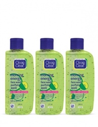 Clean & Clear Morning Energy Facewash, Apple, 100ml (Pack of 3)