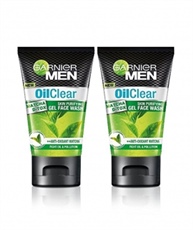 Garnier Men Oil Clear Matcha D-tox Gel Facewash, 100gm pack of 2