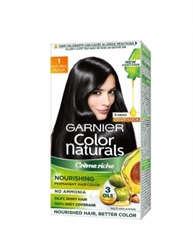 Garnier Color Naturals Crème hair color, Shade 1 Natural Black, 70ml + 60gm