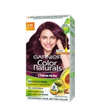 Garnier Color Naturals Crème hair color, Shade 3.16 Burgundy, 70ml + 60gm