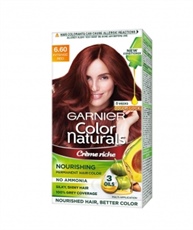 Garnier Color Naturals Crème hair color, Shade 6.60 Intense Red, 70ml + 60gm