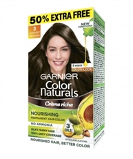 Garnier Color Naturals Mini Shade 3 Darkest Brown, 35ml + 30gm