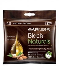 Garnier Black Naturals Shade 4 (20ml + 20gm)(Natural Brown)