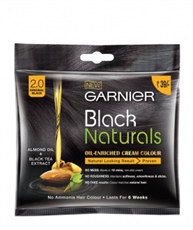 Garnier Black Naturals Hair Color, Shade 2, 20ml+20gm(Pack of 8)