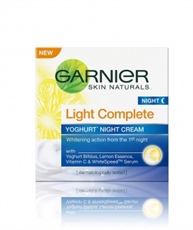 Garnier Skin Naturals Light Complete Night Cream, 40gm