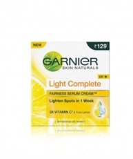 Garnier Skin Naturals Light Complete Serum Cream, 45gm