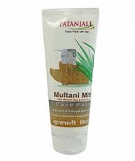 Patanjali Aloevera Multani Mitti Face Pack, 60gm (Pack of 2)