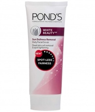 Ponds White Beauty Sun Dullness Removal Daily Facial Scrub 100 gm