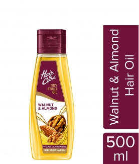 Hair & Care Dry Fruit Oil with Walnut and Almond, 500 ml (Non-Sticky Hair Oil)