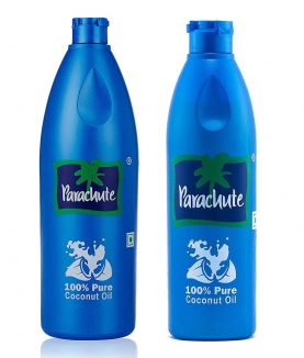 Parachute Coconut Oil Bottle - 600 ml & Coconut Oil, 300ml Bottle Combo