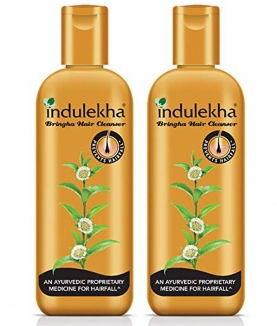 Indulekha Bringha Anti Hair Fall Shampoo, 200ml & Indulekha Bringha Hair Anti-Hair Fall Shampoo, 100ml