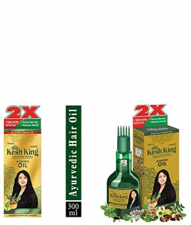 Kesh King Kesh King Ayurvedic Scalp and Hair Oil, 300 ml and Kesh King Ayurvedic Scalp and Hair Oil, 100ml