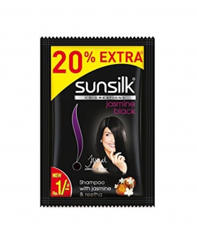 Sunsilk Black Shampoo, 5.5ml Sachet - Pack of 60