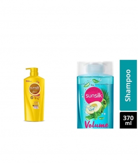 Sunsilk Nourishing Soft & Smooth Shampoo 650ml & Sunsilk Coconut Water & Aloe Vera Shampoo, 370 ml