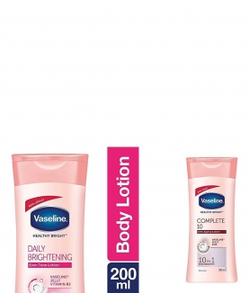 Vaseline Healthy White Lightening Body Lotion, 200ml & Vaseline Healthy White Complete 10 AHA and Pro Retinol, 200ml