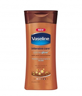 VASELINE NEW INTENSIVE CARE COCOA GLOW WITH PURE COCOA BUTTER BODY LOTION FOR RESTORES DRY SKIN