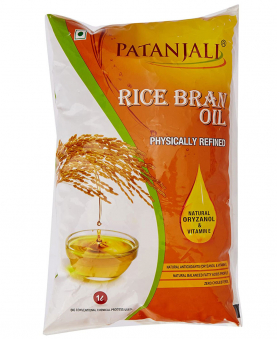 PATANJALI RICE BRAN (POUCH) 1LTR