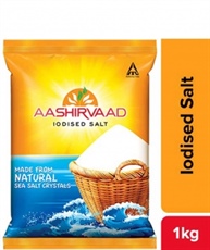 Aashirvaad Salt - Iodised, 1kg Bag